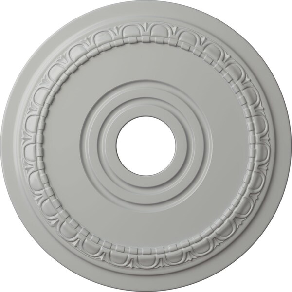Ekena Millwork Munich Ceiling Medallion (Fits Canopies up to 5 5/8"), Hnd-Painted Frost, 17 1/2"OD x 3 5/8"ID x 1"P CM17MUFRF - main